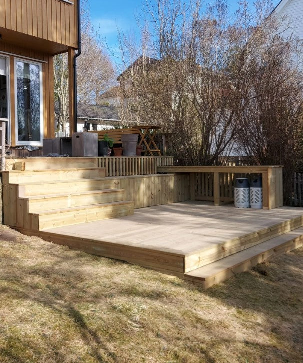 Terrasse opp til 25 m²- pris per m²